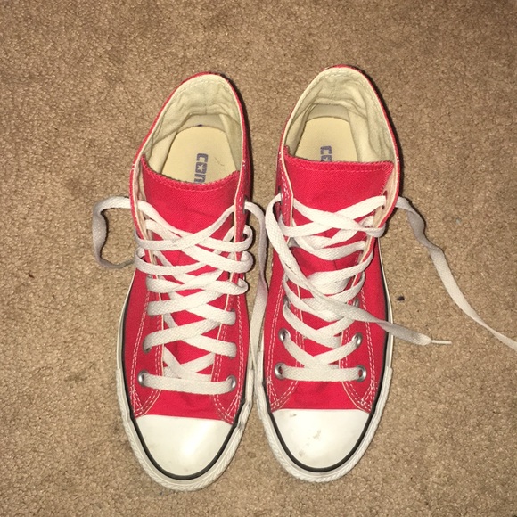 Converse Shoes - Converse Red High Tops Sneakers